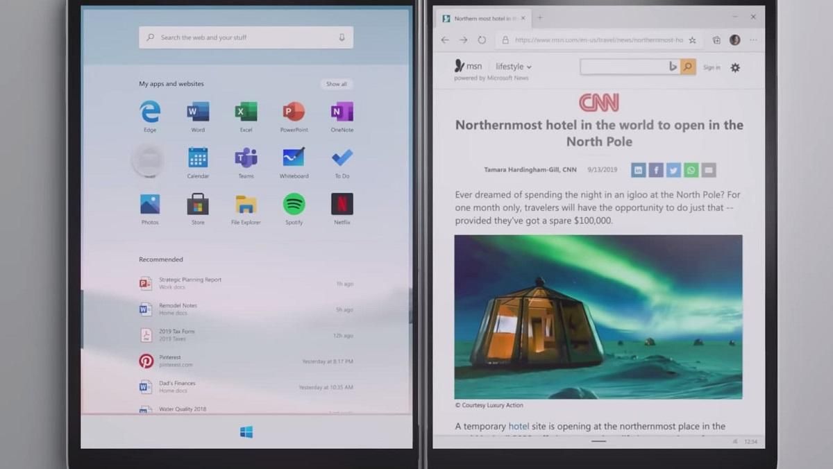 Windows 10X працюватиме в доволі незвичних режимах роботи Windows 10X працюватиме в доволі незвичних режимах роботи