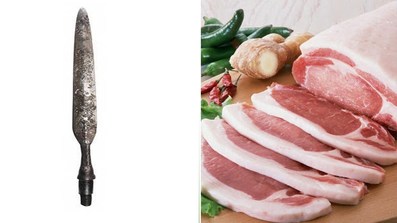 Древним копьем времен Киевской Руси в Винницкой области кололи свиней Древним копьем времен Киевской Руси в Винницкой области кололи свиней