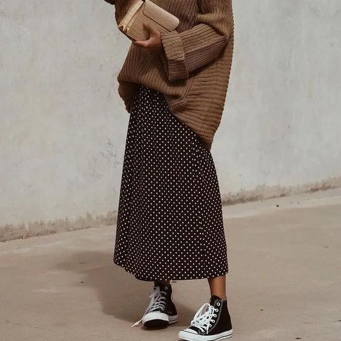 Спідниця зі светром оверсайз Спідниця зі светром оверсайз