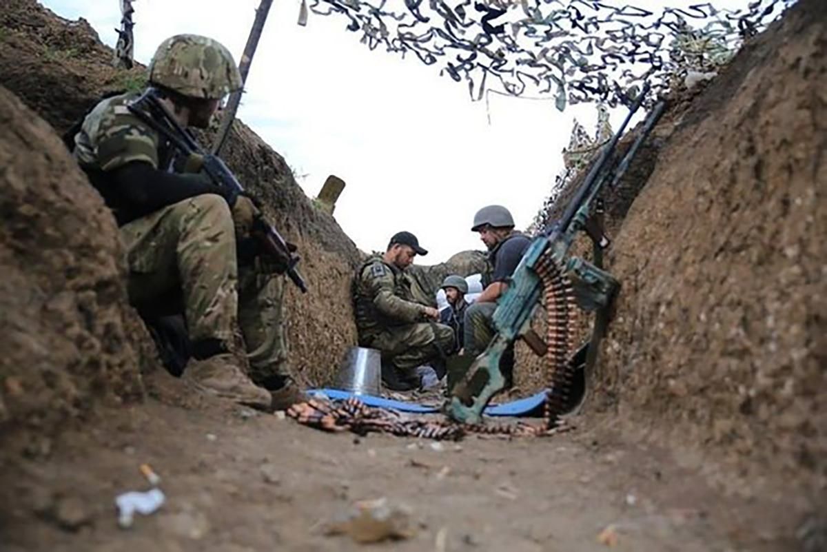 Атака боевиков на ВСУ с беспилотника 2 мая около Гнутово