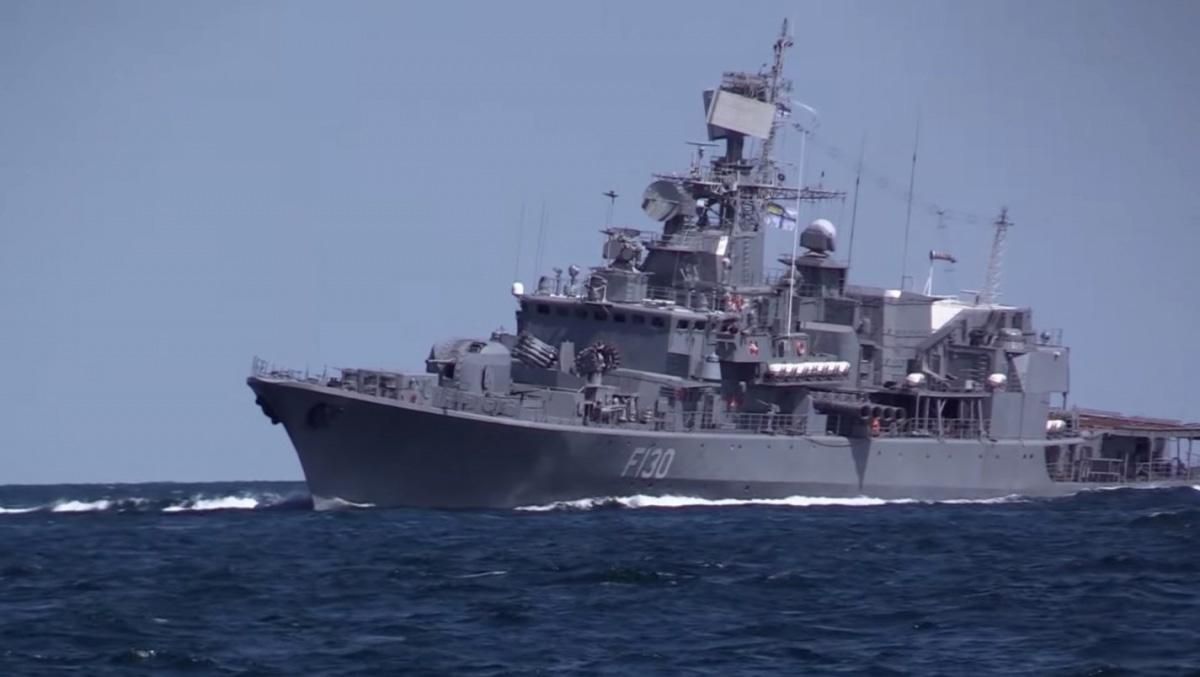 Потужні навчання ВМС України: фрегат "Гетьман Сагайдачний" виявив кораблі РФ