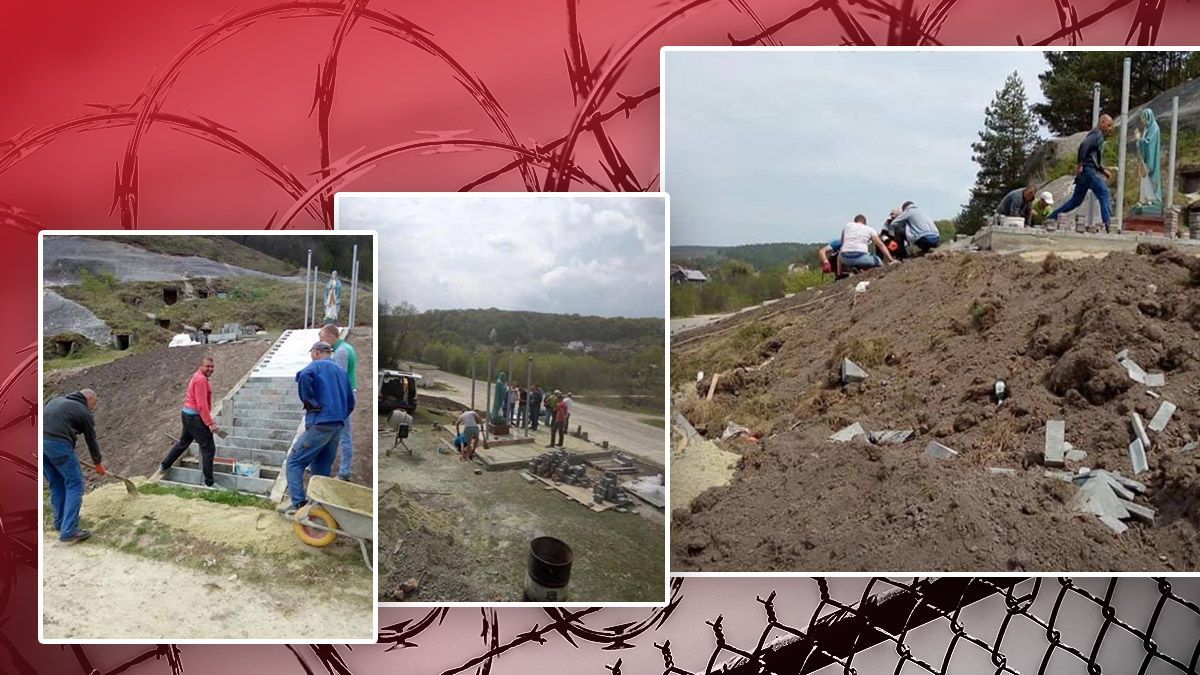 Пам’ятку архітектури VIII – X століття руйнують заради встановлення "Матінки Божої" Пам’ятку архітектури VIII – X століття руйнують заради встановлення "Матінки Божої"