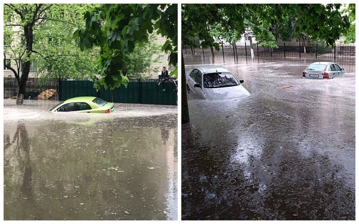 Дождь в Киеве сегодня, 4 мая 2020 – видео, фото затопленных улиц