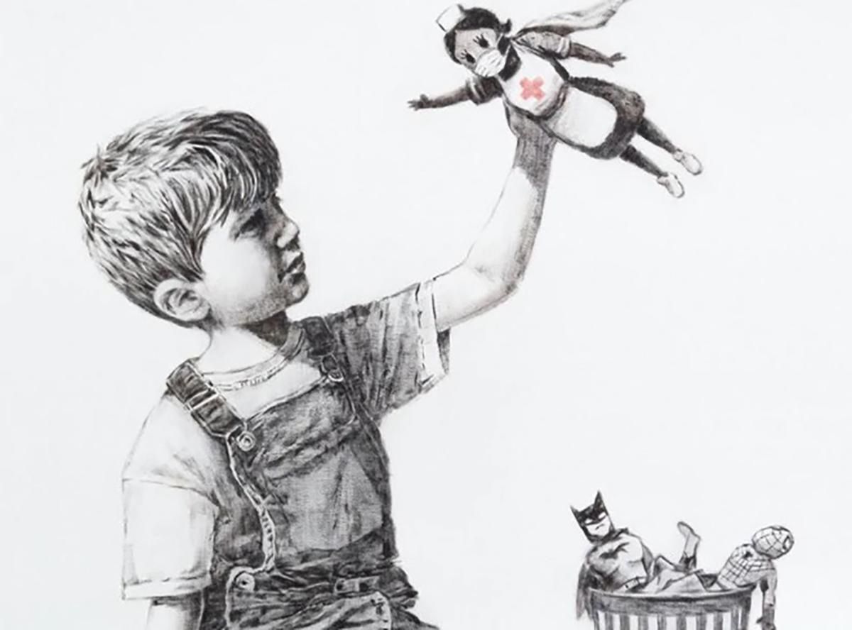 Новая картина Бэнкси в Саутгемптоне посвящена медикам Новая картина Бэнкси в Саутгемптоне посвящена медикам