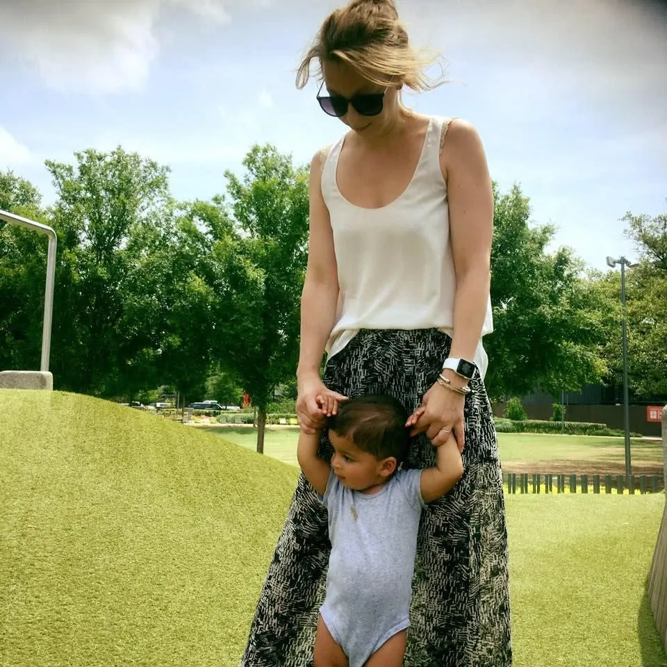 Марія Голіцина з сином Марія Голіцина з сином