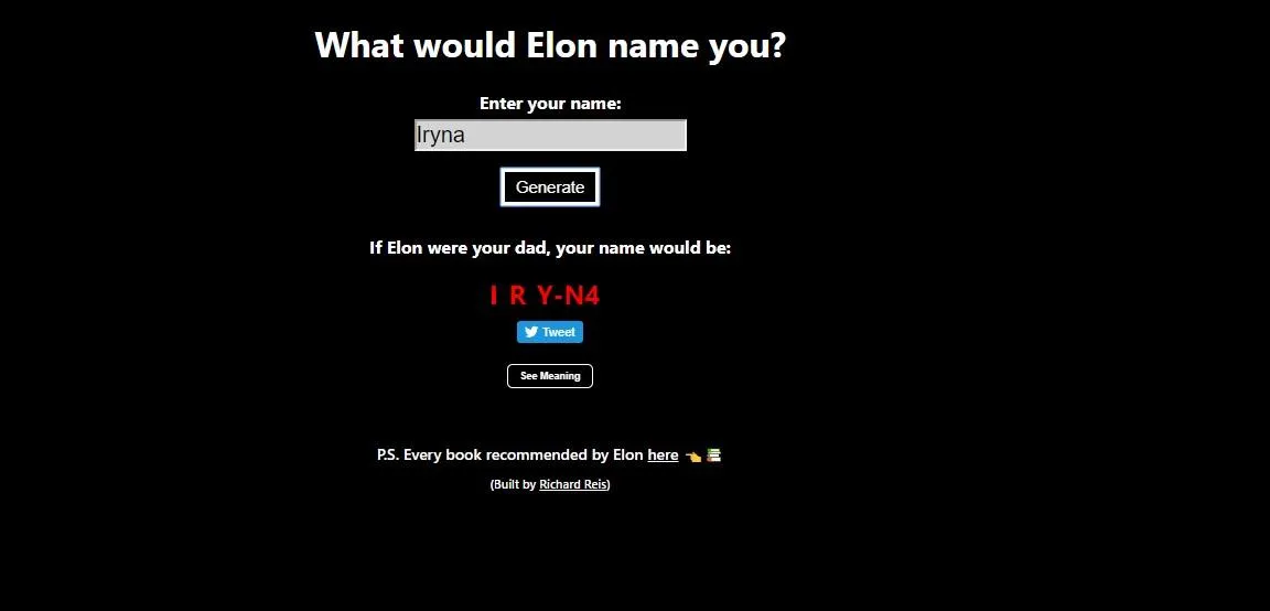 Якби мене називав Ілон Маск Якби мене називав Ілон Маск