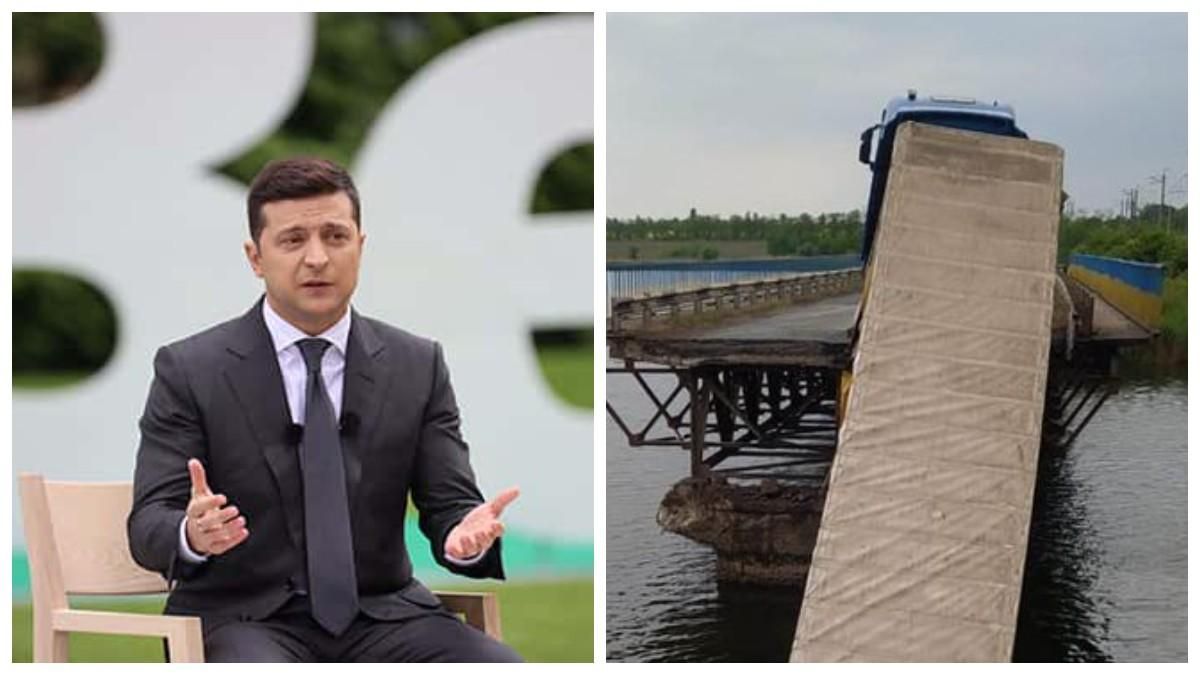 Пресс-конференция Зеленского, обвал моста в Никополе – Гуд найт Юкрейн
