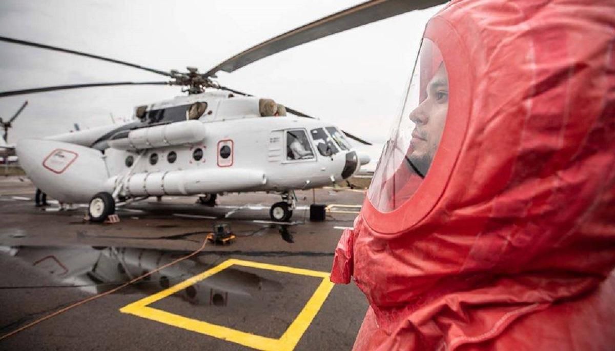 Вертоліт МВС чергуватиме в епіцентрі поширення коронавірусу в Україні