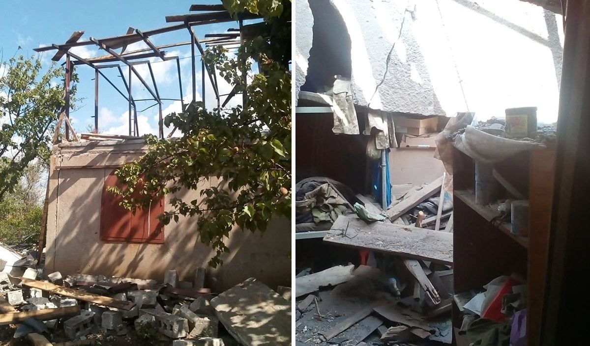 Российские наемники обстреляли село на Донбассе: разрушены 2 дома – фото