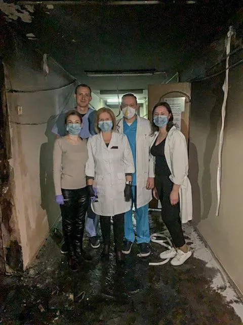 пожежа в Олександрівській лікарні
