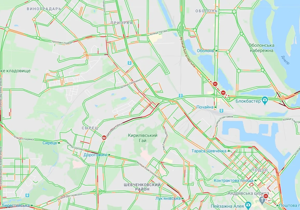 затори у Києві затори у Києві