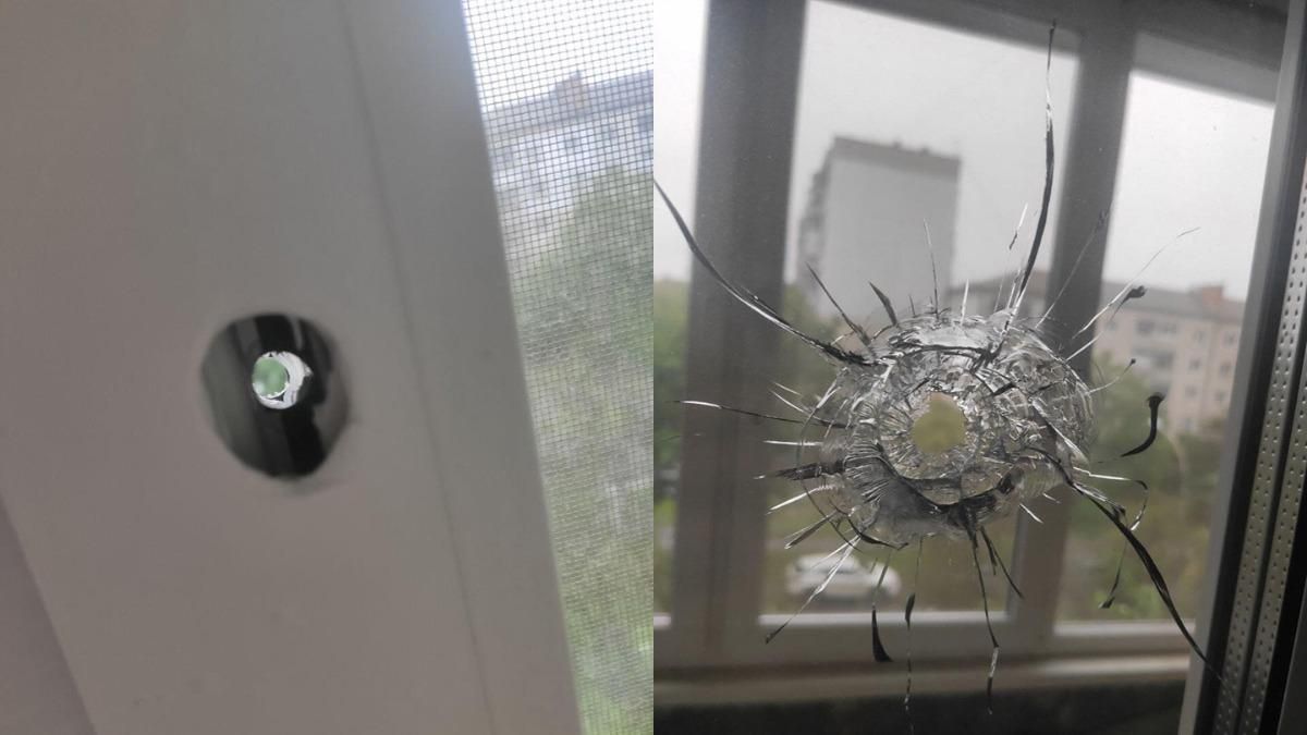 Стрельба в Броварах: пуля попала в окно дома, фото