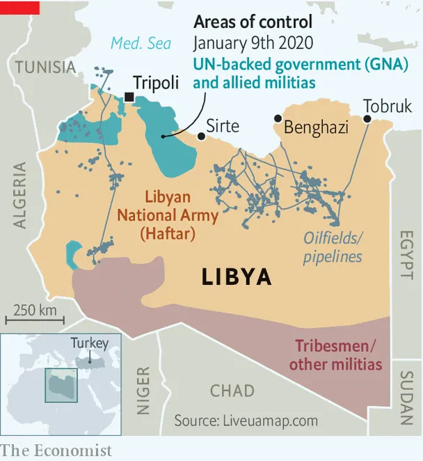 війна в Лівії, карта