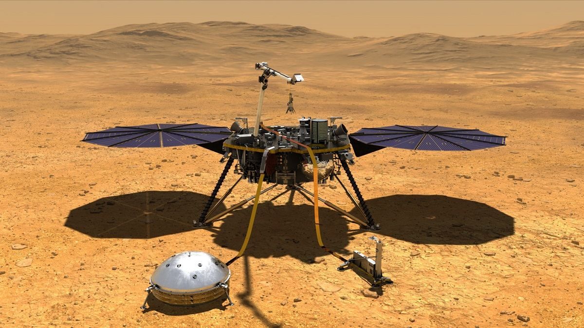 Марсианский аппарат InSight наконец поместил свой измерительный зонд под поверхность