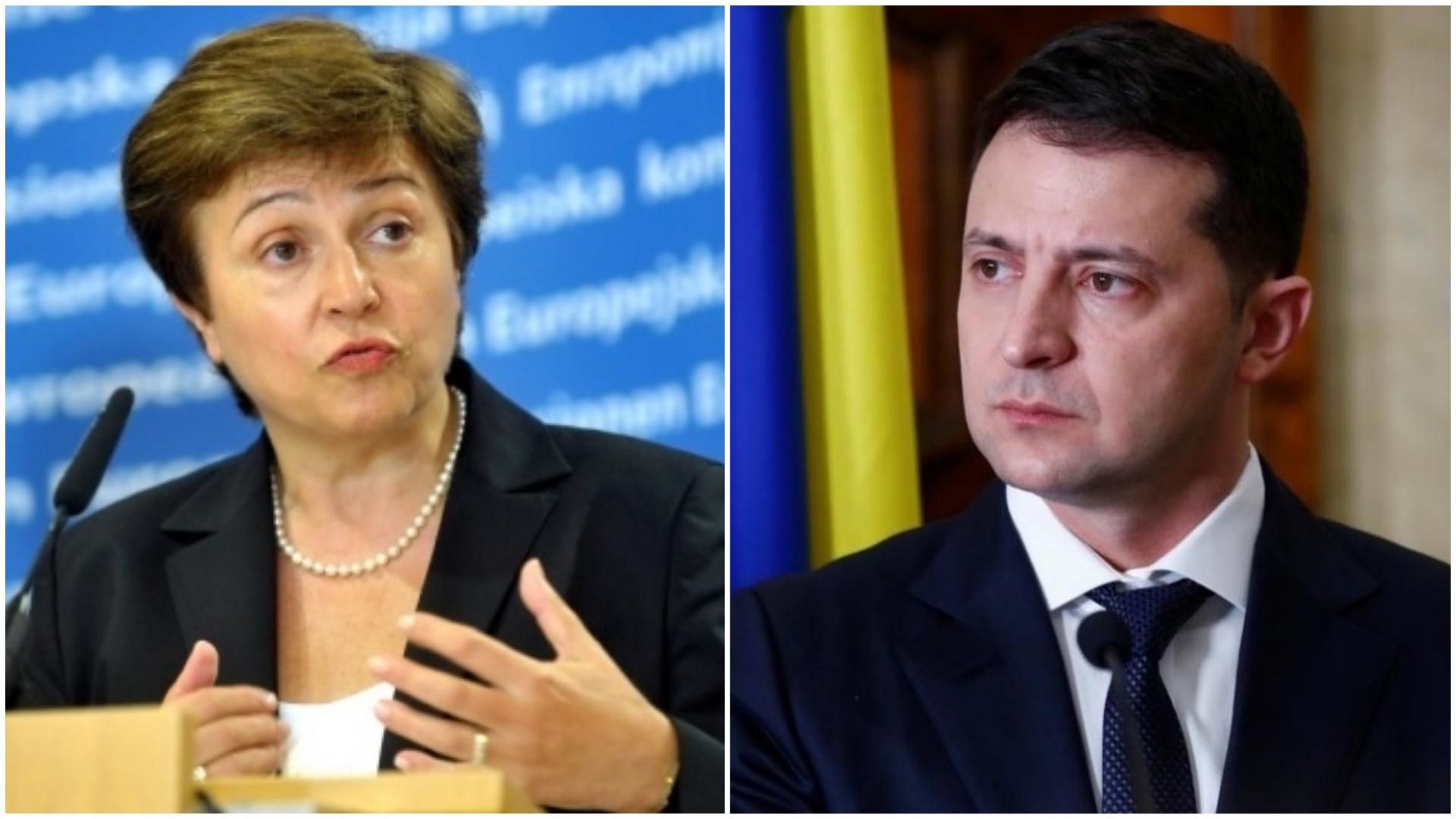 Зеленський та Георгієва прокоментували рішення МВФ про нову програму співпраці з Україною Зеленський та Георгієва прокоментували рішення МВФ про нову програму співпраці з Україною