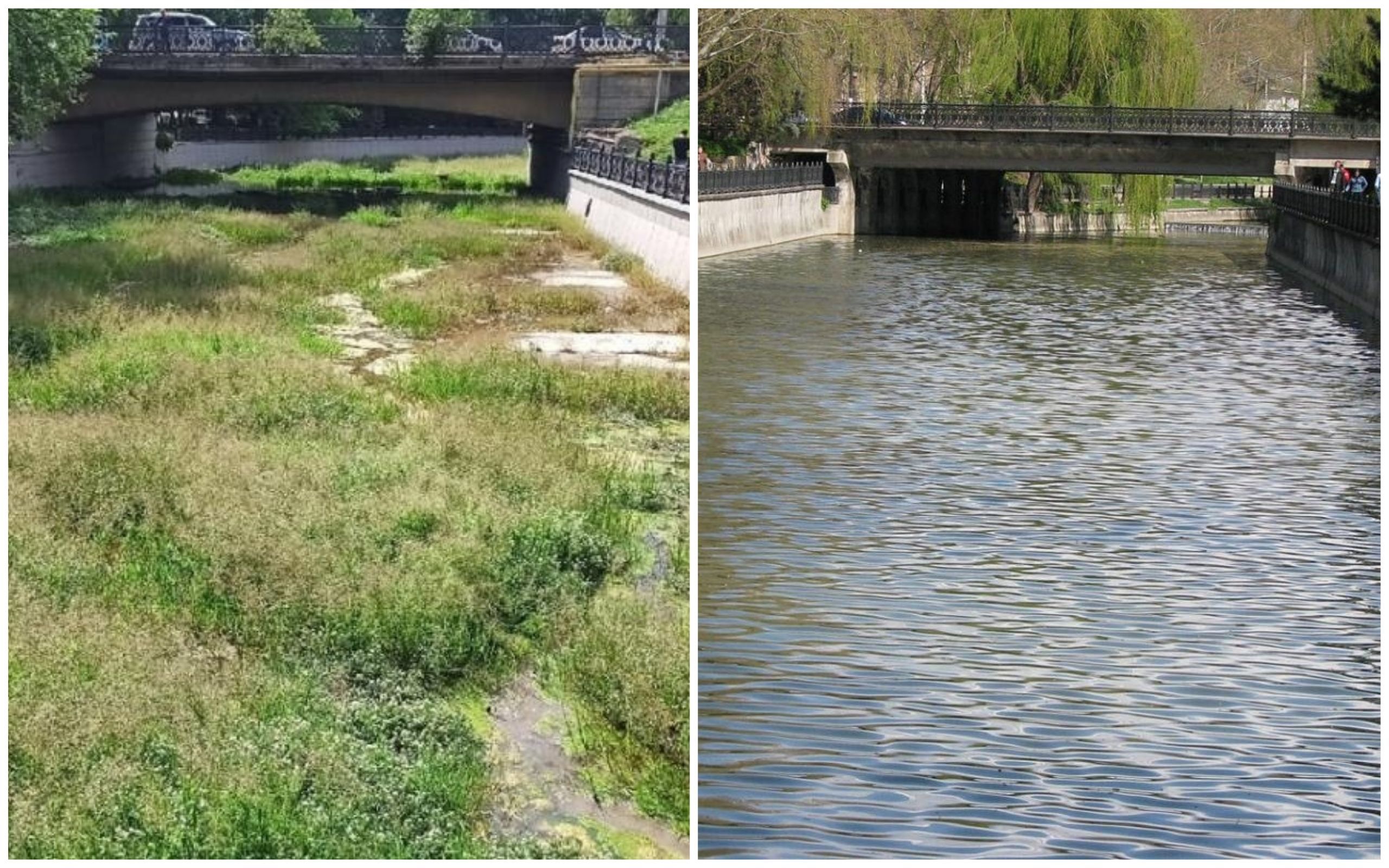 Река Салгир в Симферополе пересохла Река Салгир в Симферополе пересохла