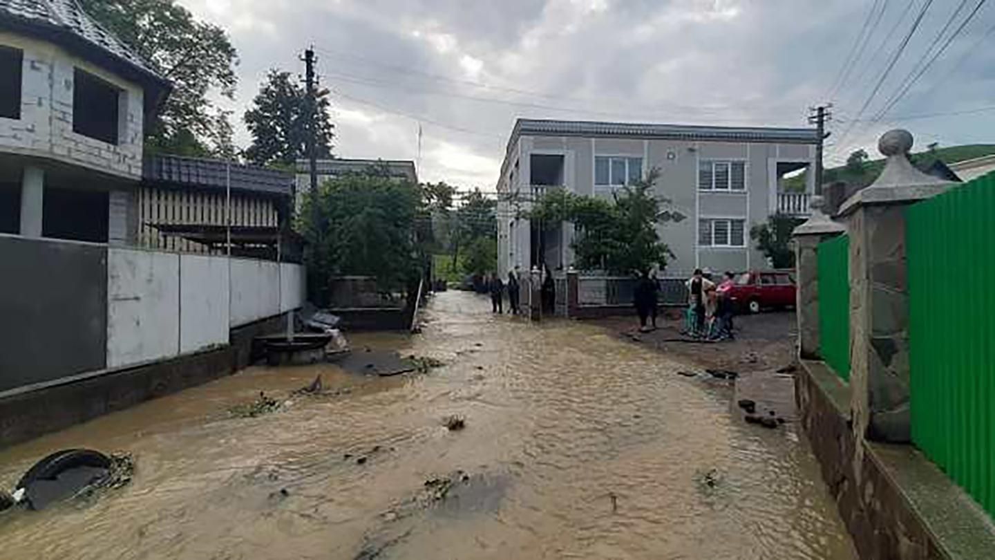 На Закарпатье снова затопило село, улицы превратились в реки: ужасные фото, видео