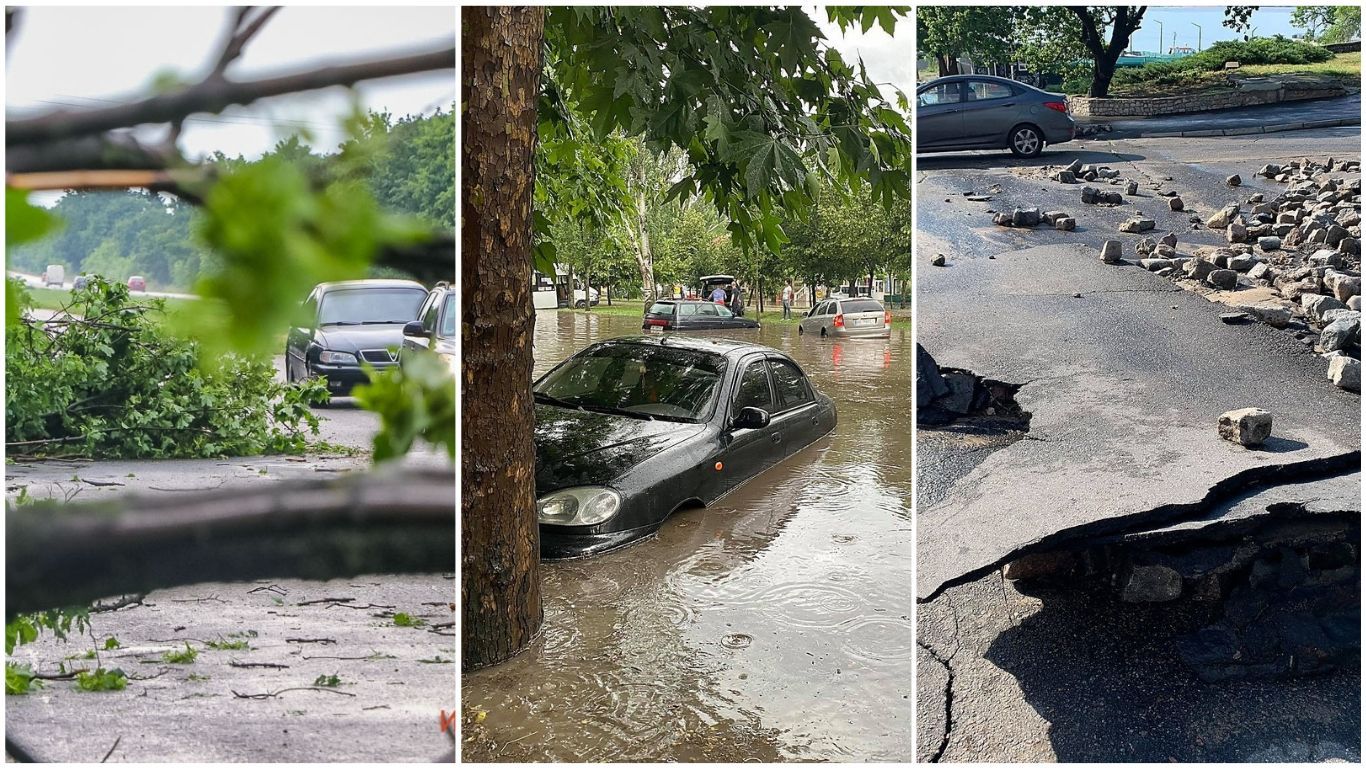 Негода в Україні 16.06. 2020: повалені дерева, затоплені вулиці – фото