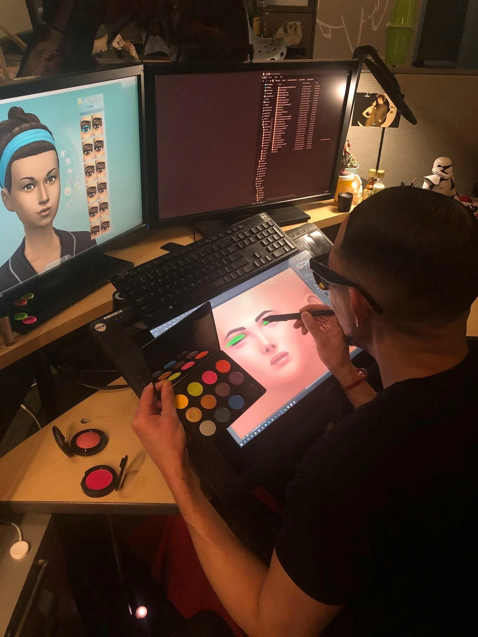 Процес створення макіяжу для Sims 4