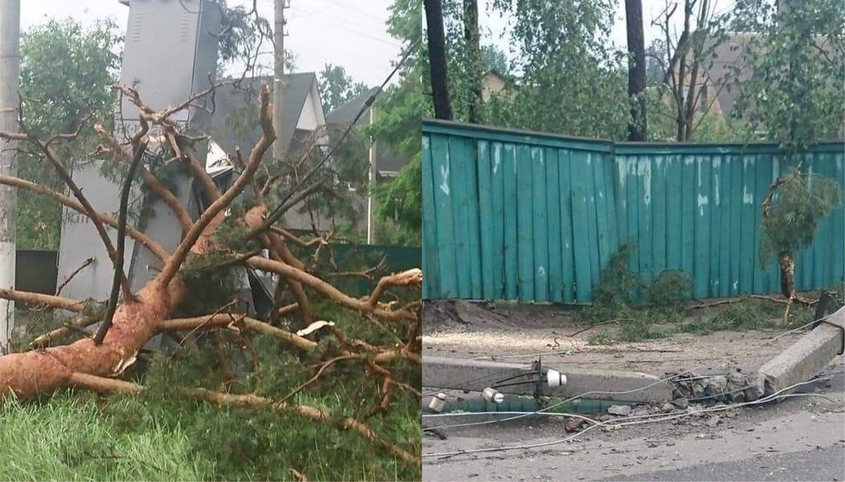 Під Києвом 18 червня 2020 пройшла злива: відео урагану Під Києвом 18 червня 2020 пройшла злива: відео урагану