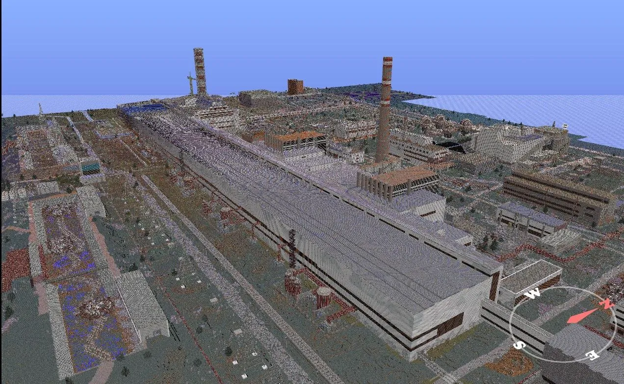 Геймер відтворив Чорнобиль у грі Minecraft