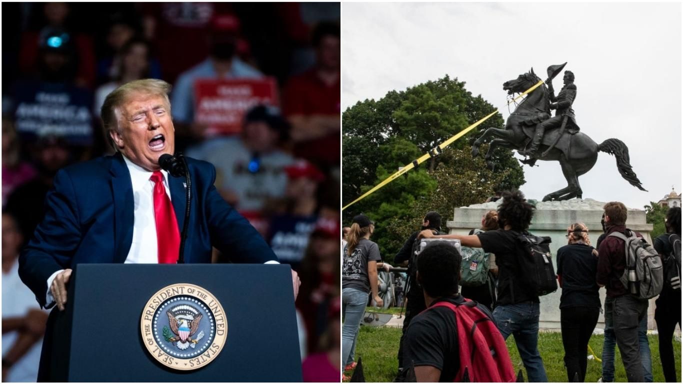 За свержение памятников в США теперь можно сесть за решетку на 10 лет За свержение памятников в США теперь можно сесть за решетку на 10 лет