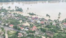 Затоплены целые города: видео наводнения на Прикарпатье с высоты птичьего полета
