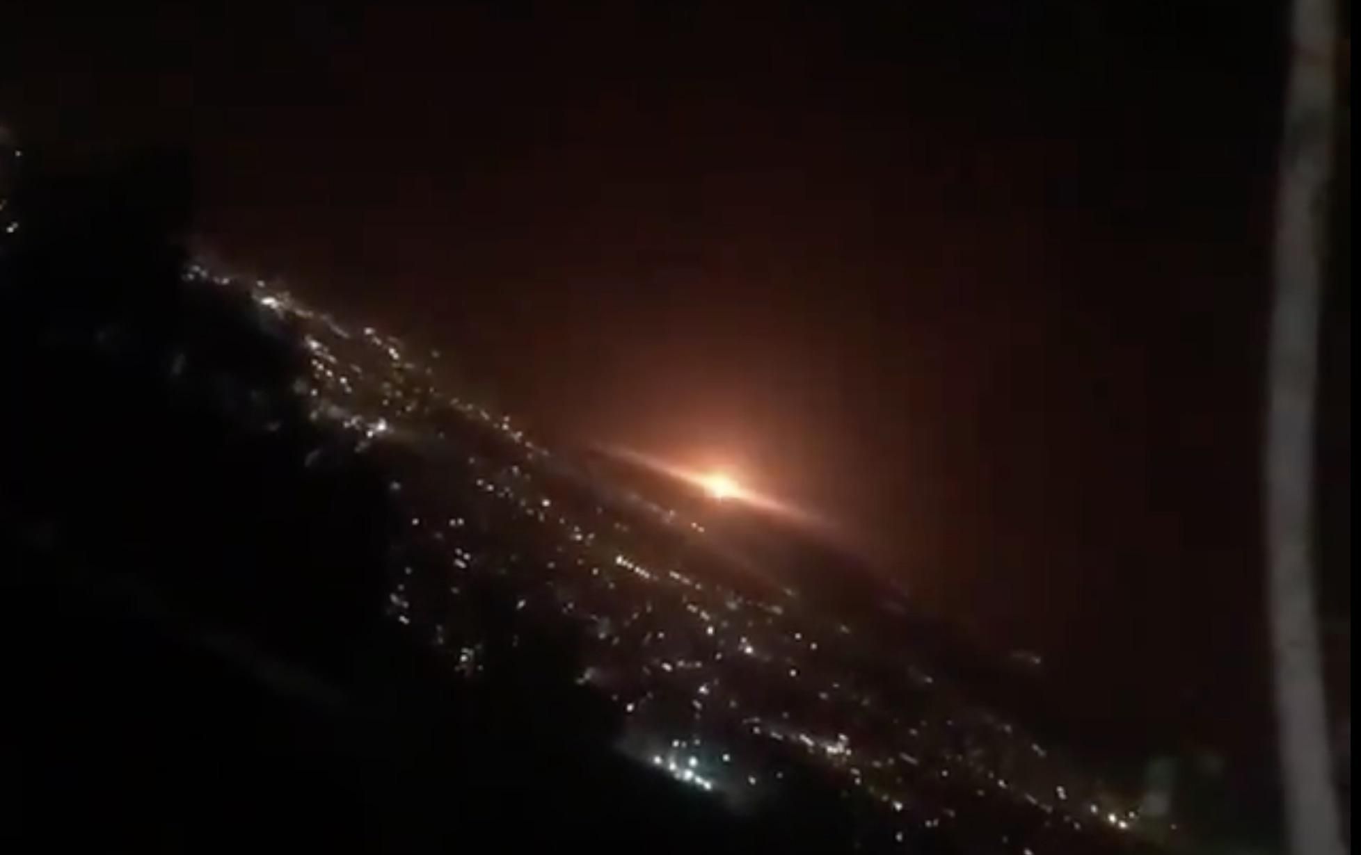 Взрыв в Тегеране ночью 26 июня