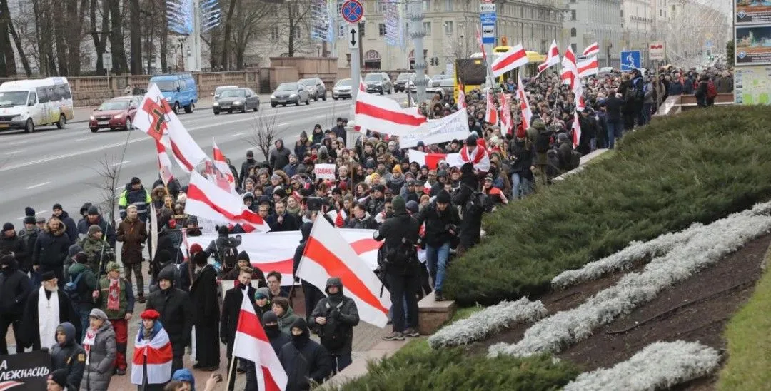 Протест у Мінську проти інтеграції в Росію 