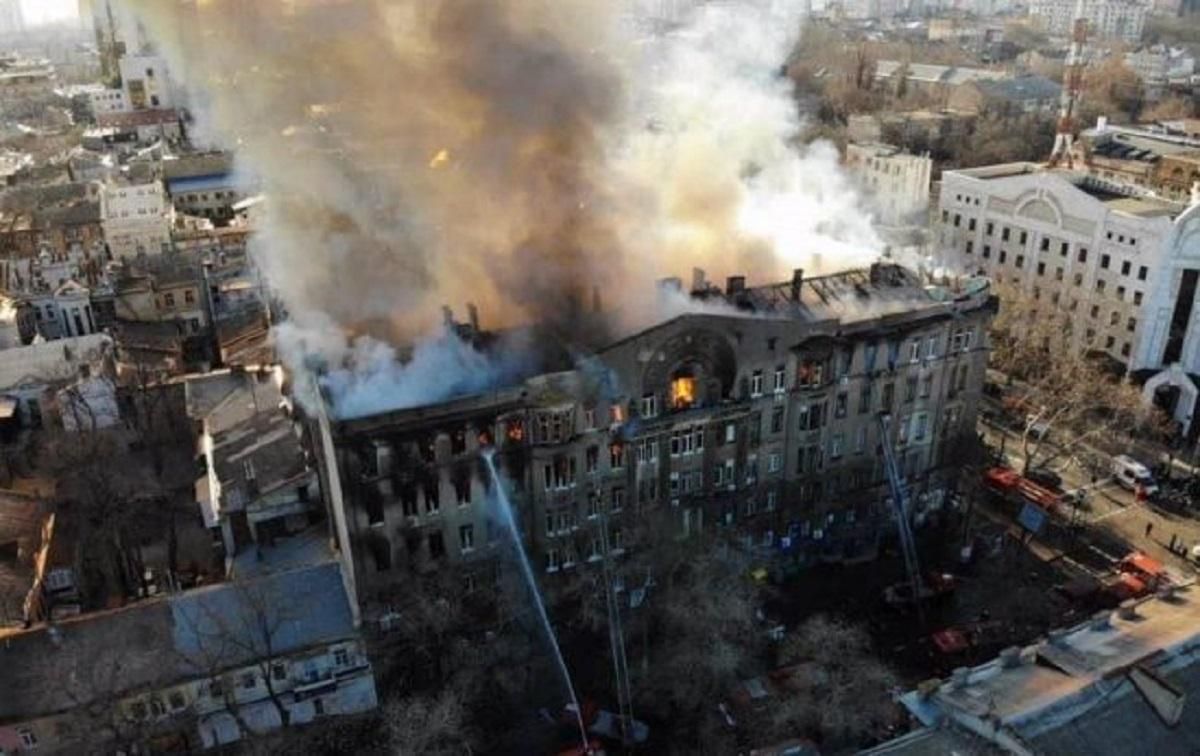 Пожар в колледже в Одессе 4.12.2019: дело передали в суд