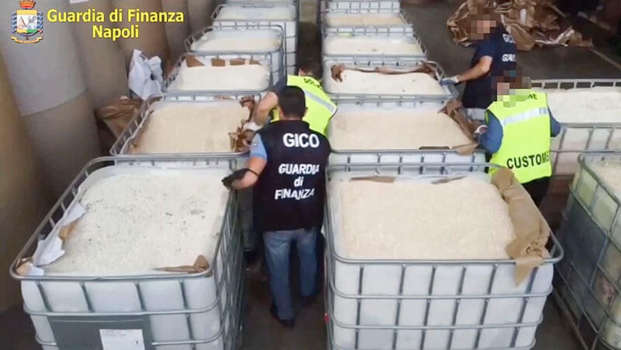 В Италии изъяли рекордную партию - 14 тонн амфетамина: видео