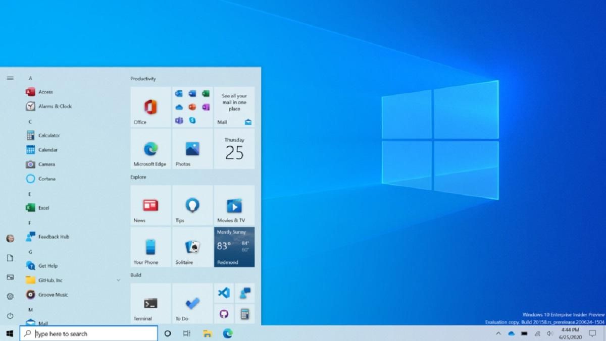 У Windows 10 Developer Preview 20161 показали оновленне меню "Пуск" і режим мініатюр в Edge