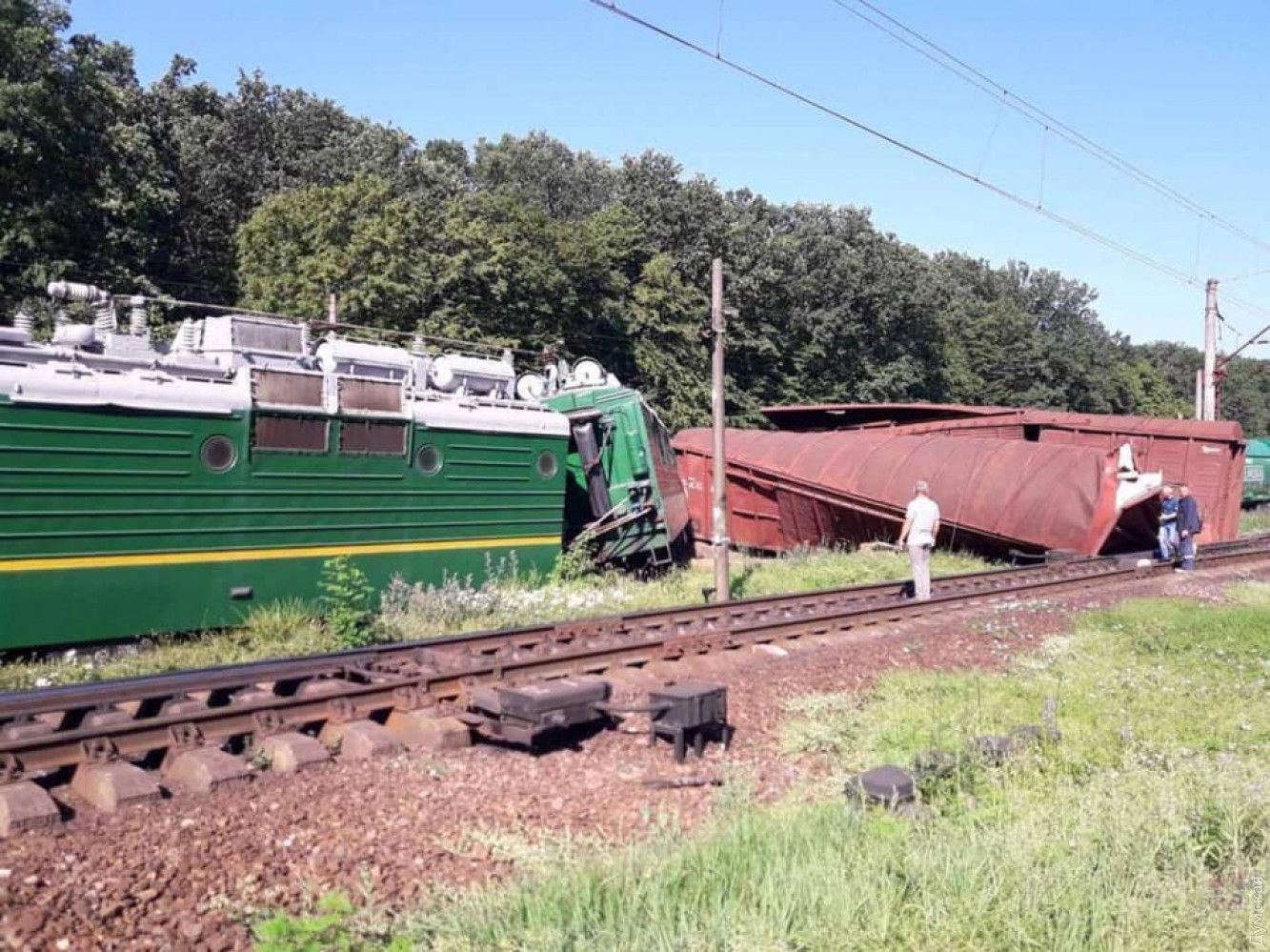 Потяг зійшов з рейок 6 липня 2020 на Кіровоградщині: фото