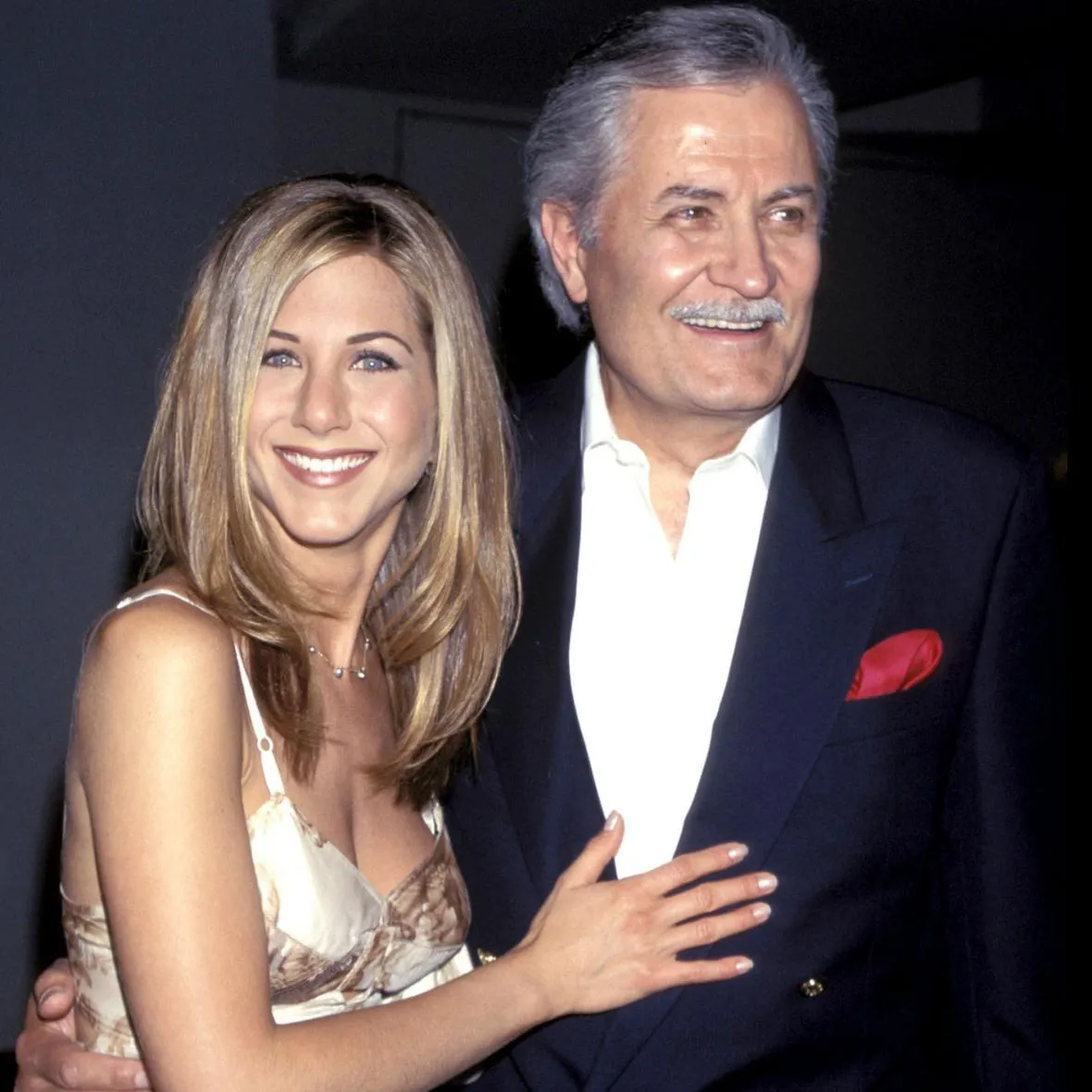 Дженніфер Еністон з батьком Дженніфер Еністон з батьком