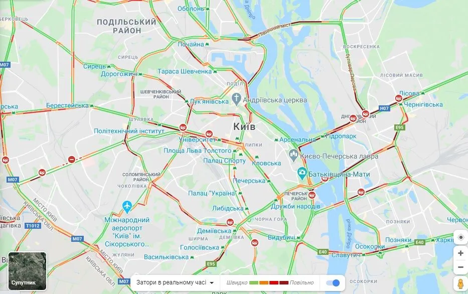 затори в Києві затори в Києві