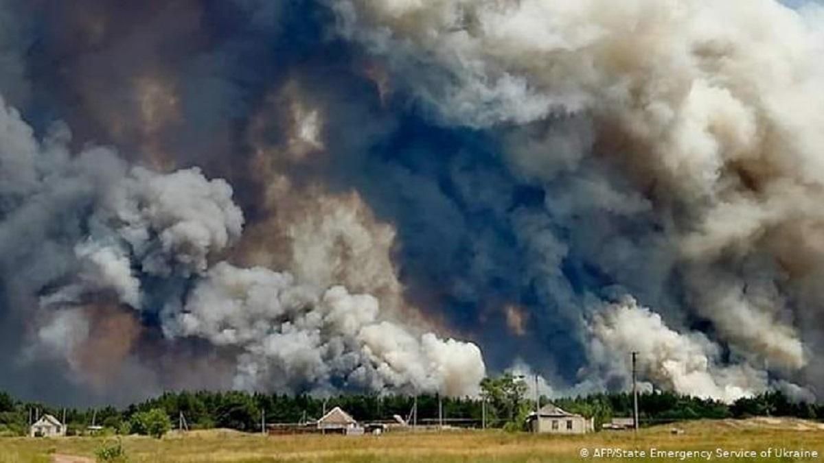 Пожар на Луганщине: это может быть поджог оккупантами, Гайдай
