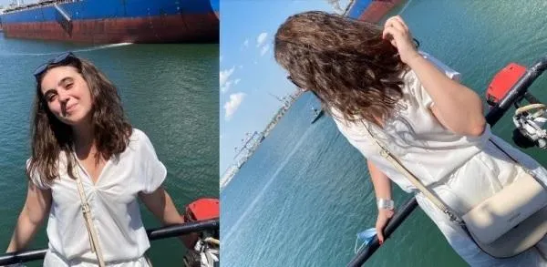 Прессекретарка Зеленського на морі в Одесі Прессекретарка Зеленського на морі в Одесі