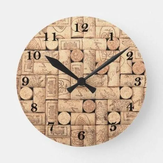 годинник з корків годинник з корків