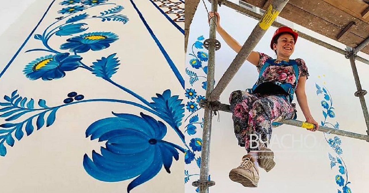 Найбільший петриківський розпис: у храмі в Маріуполі хочуть встановити рекорд Найбільший петриківський розпис: у храмі в Маріуполі хочуть встановити рекорд