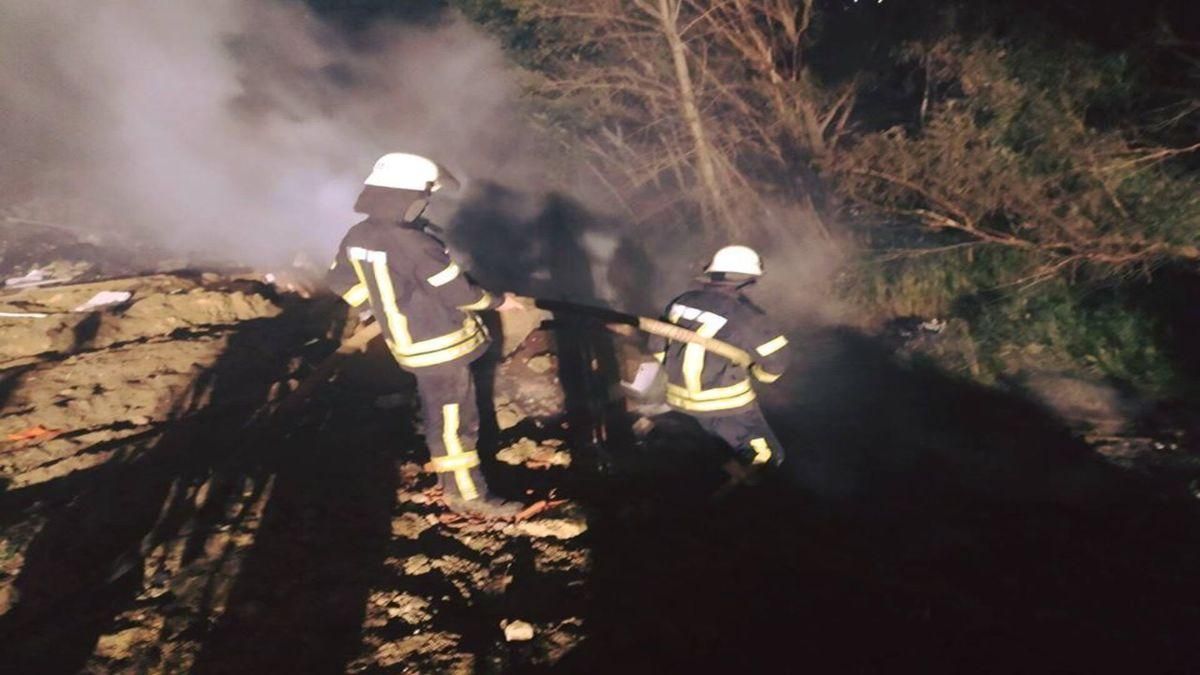 На Киевской свалке вспыхнул пожар