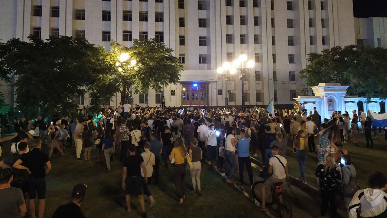 Акції протесту через затримання Фургала в Хабаровську: фото, відео Акції протесту через затримання Фургала в Хабаровську: фото, відео