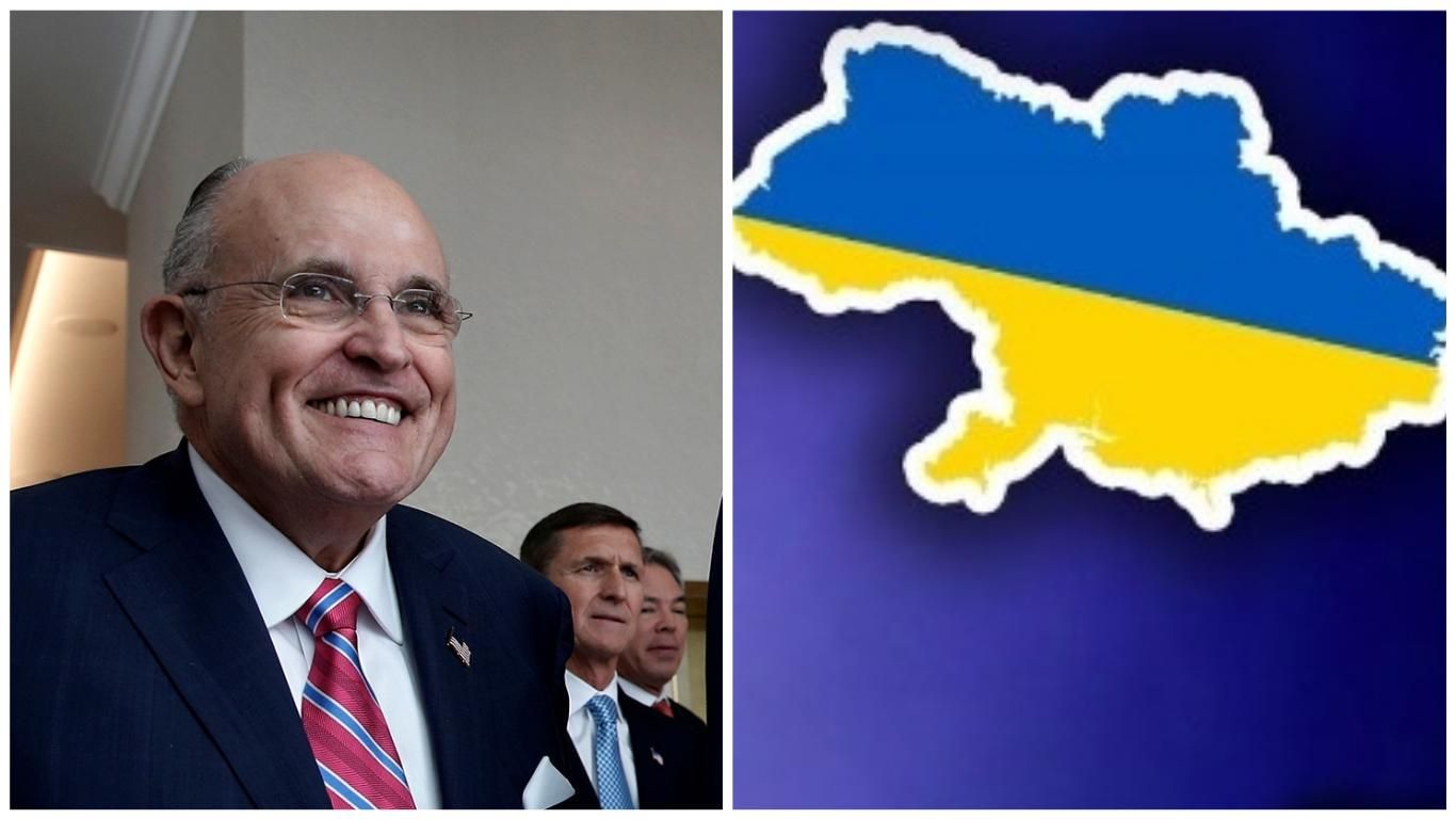 Джулиани проиллюстрировал свой ролик о коррупции картой Украины без Крыма