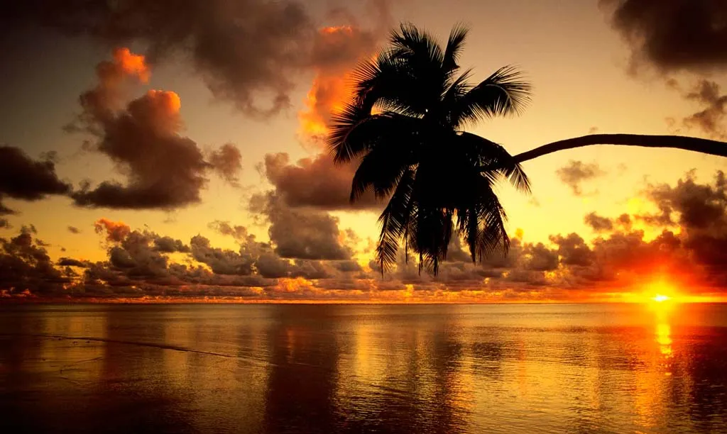 Неймовірний захід сонця на Багамських островах