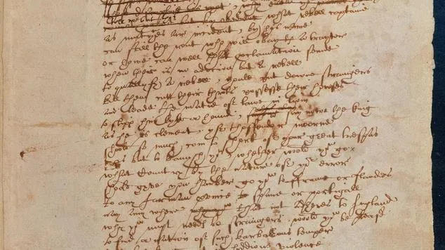 Почерк Вільяма Шекспіра 
