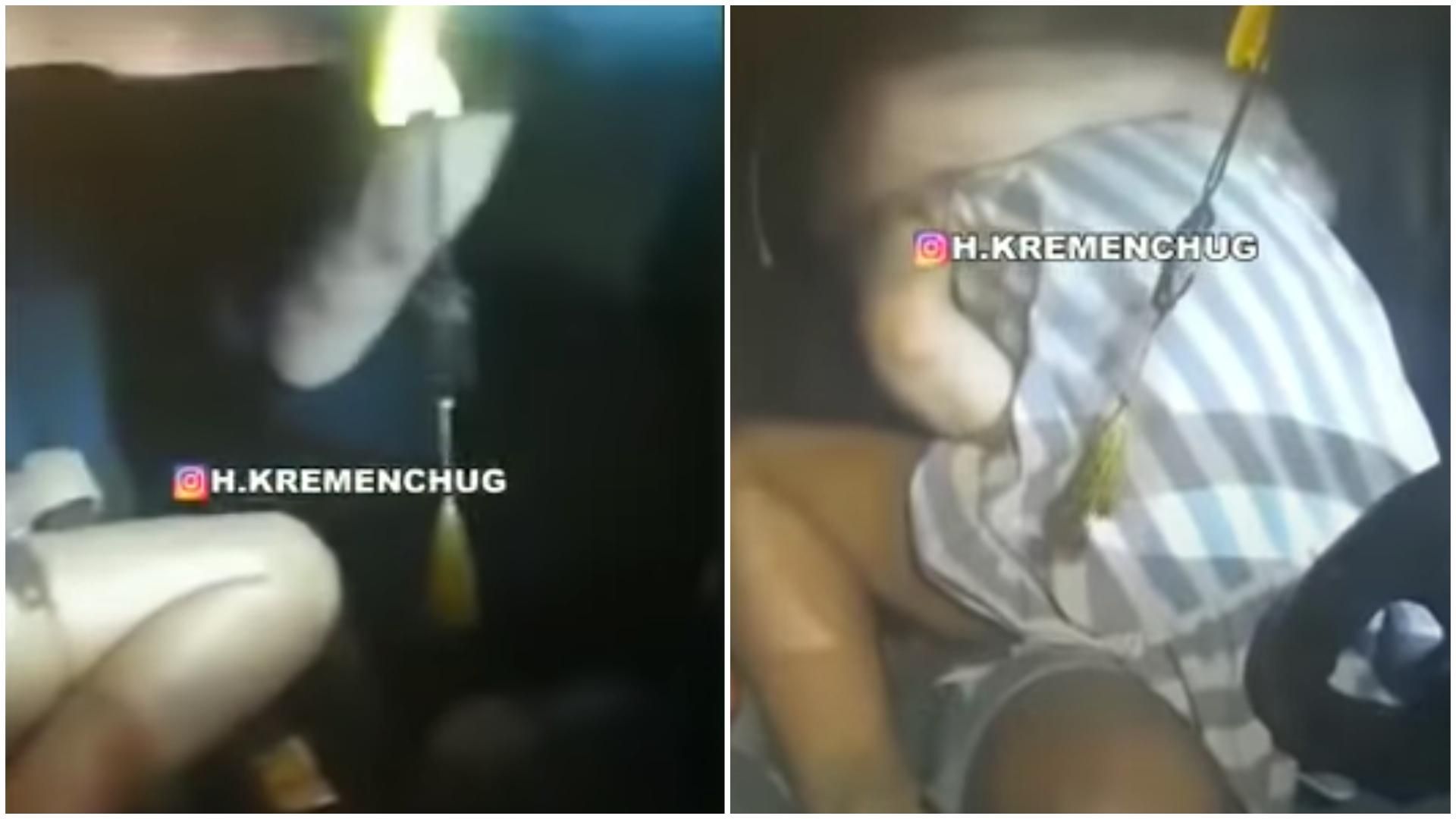 В Кременчуге пьяный водитель занялся сексом при полиции: видео