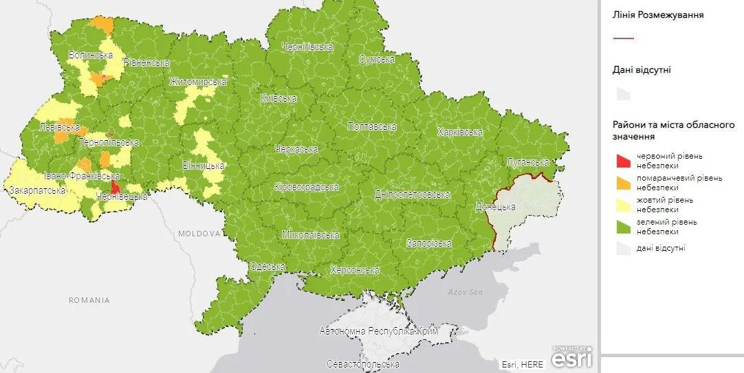 МОЗ поділило Україну на зони