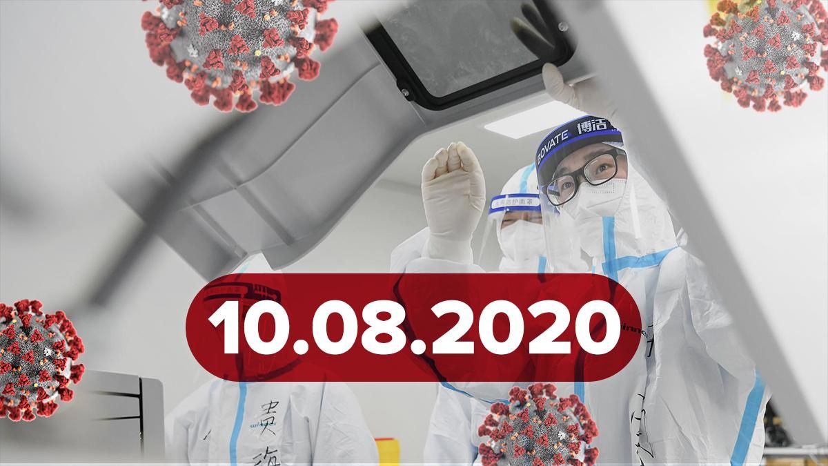 Коронавірус Україна, світ 10 серпня 2020: статистика, новини