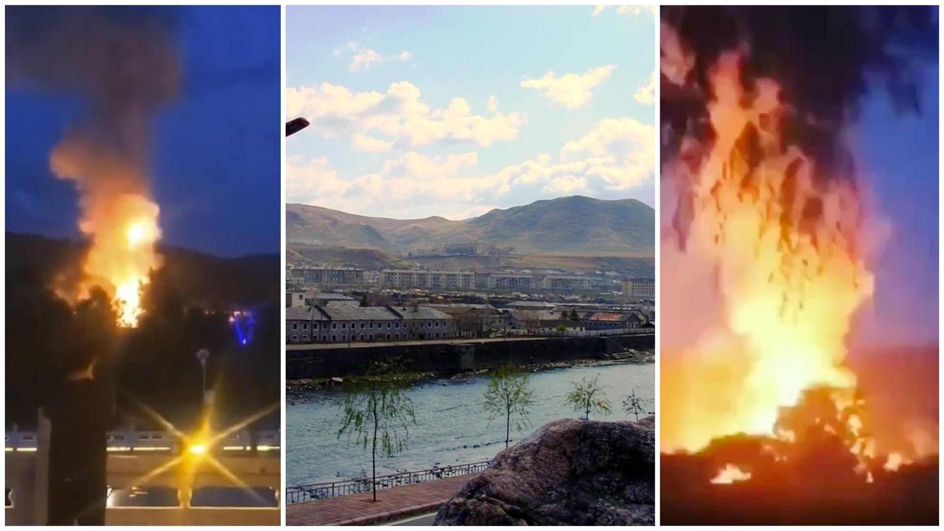 Потужний вибух у КНДР очевидці зафільмували з території Китаю: відео Потужний вибух у КНДР очевидці зафільмували з території Китаю: відео