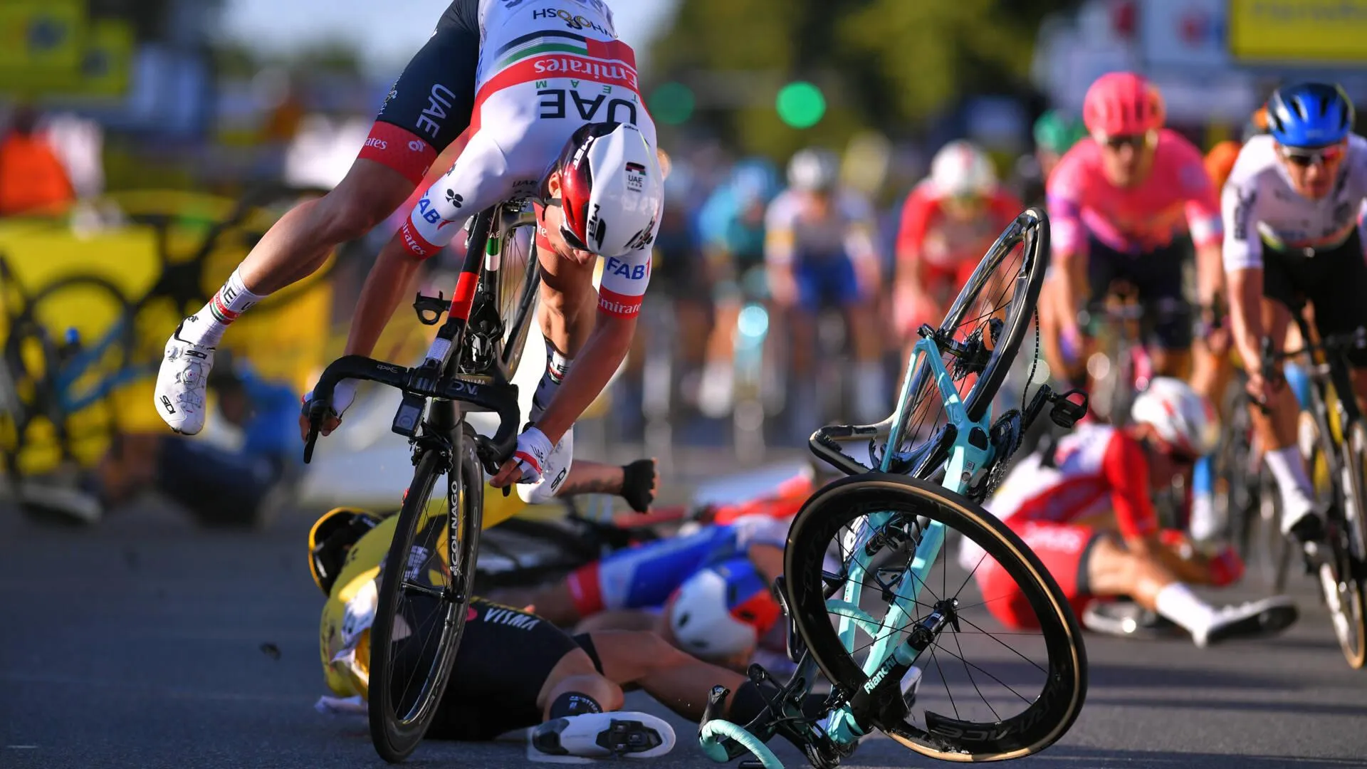 аварія велогонка польща аварія велогонка польща