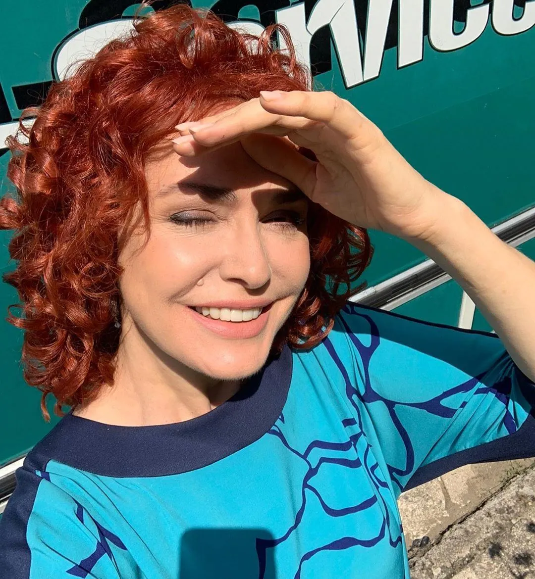 Ольга Сумська з рудим волоссям Ольга Сумська з рудим волоссям